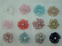 雪紡花與絲花 從服裝鞋帽到家居裝飾的多彩應用